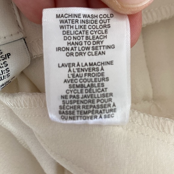 Joie white pull on slacks women’s small EUC - Picture 6 of 6